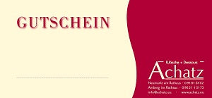 Geschenkgutschein